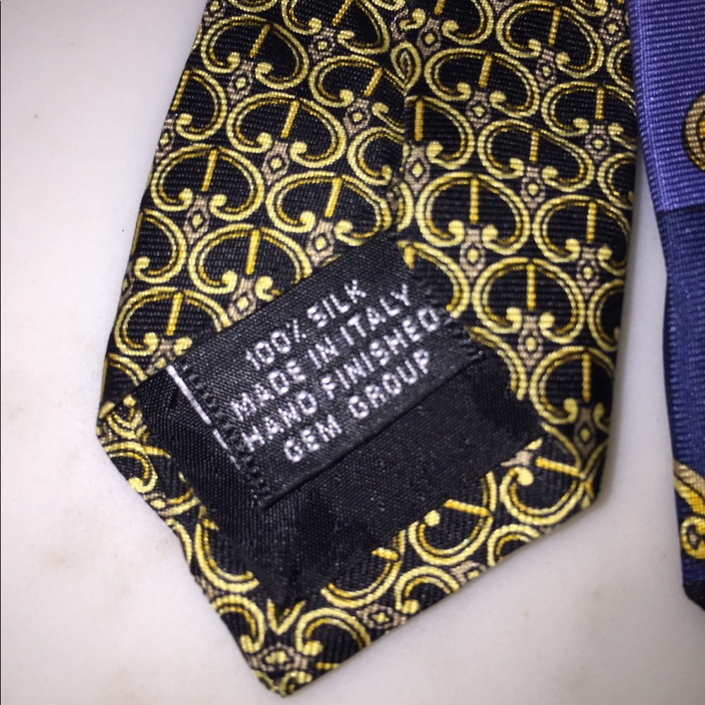 Paolo Gucci tie blue multiprint unverified - Picture 4 of 8